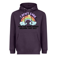 Plum i dont care how you were raised Heavyweight Hoodie - MaliasSmallBusiness