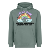Sage i dont care how you were raised Heavyweight Hoodie - MaliasSmallBusiness