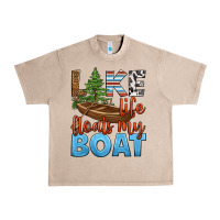 French Oak lake life floats my boat Urban Heavy Tee - HRA Design Shop
