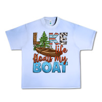 Grape Ice lake life floats my boat Urban Heavy Tee - HRA Design Shop