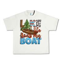 Pistachio lake life floats my boat Urban Heavy Tee - HRA Design Shop