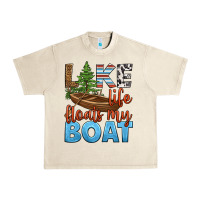 Sandshell lake life floats my boat Urban Heavy Tee - HRA Design Shop