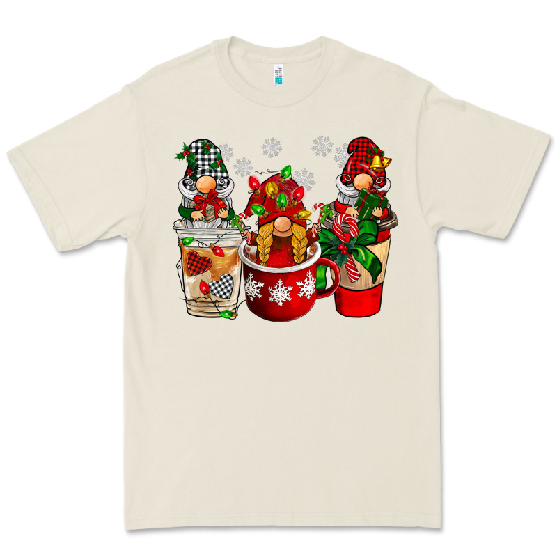 Christmas Coffee Gnome Premium Tee by BarkalooDesign | Teevron