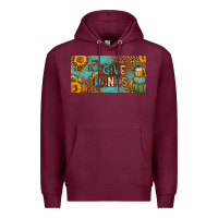 Burgundy give thanks license plate Premium Hoodie - BundleAndBundleShop