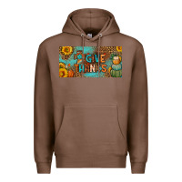 Chestnut give thanks license plate Premium Hoodie - BundleAndBundleShop