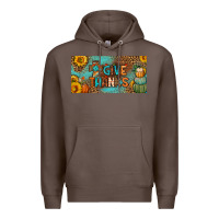 Coffee give thanks license plate Premium Hoodie - BundleAndBundleShop