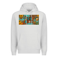 Dove Grey give thanks license plate Premium Hoodie - BundleAndBundleShop