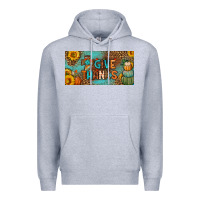 Heather Grey give thanks license plate Premium Hoodie - BundleAndBundleShop