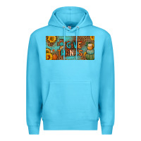 Ocean Blue give thanks license plate Premium Hoodie - BundleAndBundleShop