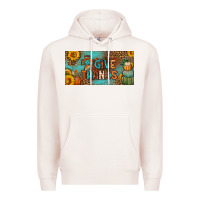 Pale Pink give thanks license plate Premium Hoodie - BundleAndBundleShop