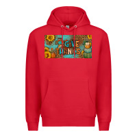 Red give thanks license plate Premium Hoodie - BundleAndBundleShop