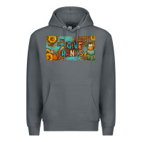 Rock give thanks license plate Premium Hoodie - BundleAndBundleShop