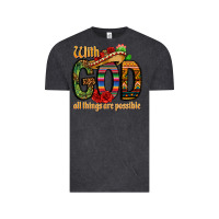 Vintage Black with god all things are possible Vintage Tee - CTS Tumbler Store
