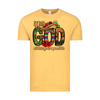 Vintage Mustard with god all things are possible Vintage Tee - CTS Tumbler Store