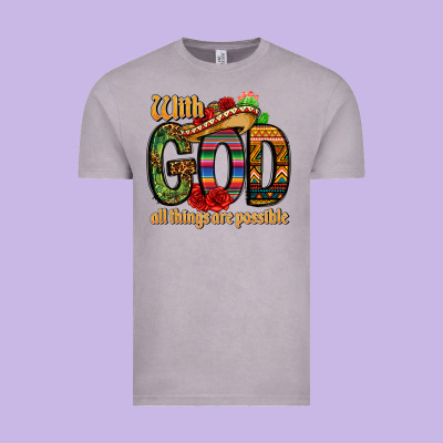 With God All Things Are Possible Vintage Tee Designed By Cts Tumbler Store
