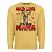 Antique Gold mad love for my mama Premium Sweatshirt - MaliasSmallBusiness