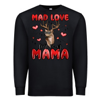 Black mad love for my mama Premium Sweatshirt - MaliasSmallBusiness