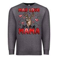 Charcoal Heather mad love for my mama Premium Sweatshirt - MaliasSmallBusiness