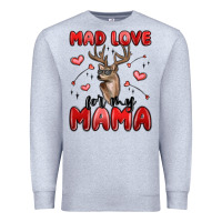 Heather Grey mad love for my mama Premium Sweatshirt - MaliasSmallBusiness