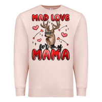 Pale Pink mad love for my mama Premium Sweatshirt - MaliasSmallBusiness