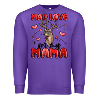 Purple mad love for my mama Premium Sweatshirt - MaliasSmallBusiness
