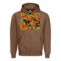 Chestnut basketball tumbler Zipper Hoodie - Artiststas