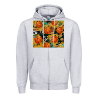 Heather Grey basketball tumbler Zipper Hoodie - Artiststas