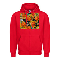 Red basketball tumbler Zipper Hoodie - Artiststas