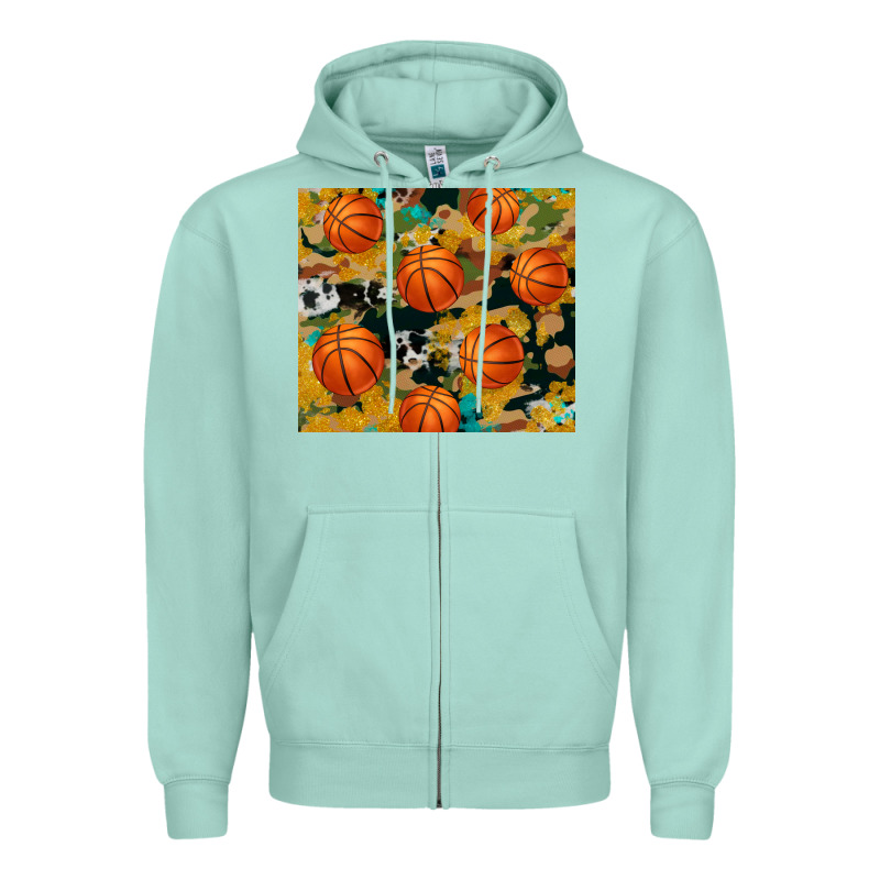 Basketball Tumbler Zipper Hoodie by Artiststas | Teevron
