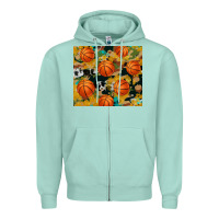 Seafoam basketball tumbler Zipper Hoodie - Artiststas