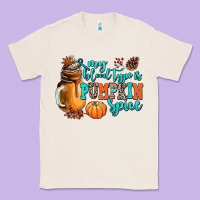 My Blood Type Is Pumpkin Spice Classic Tee Designed By Adodesignshop