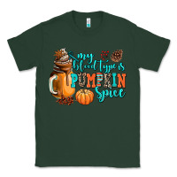 Sports Green my blood type is pumpkin spice Classic Tee - AdoDesignShop
