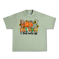 Oil Green fall vibes and that nurse life Urban Heavy Tee - CowhideDigitalArt