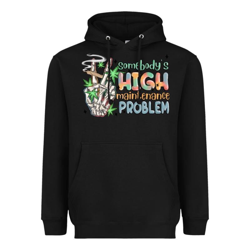 Somebodys High Maintenance Problem Heavyweight Hoodie by MaliasSmallBusiness | Teevron