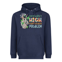 Navy somebodys high maintenance problem Heavyweight Hoodie - MaliasSmallBusiness