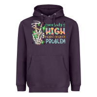 Plum somebodys high maintenance problem Heavyweight Hoodie - MaliasSmallBusiness