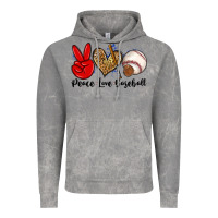Cloud Rock peace love baseball Vintage Hoodie - Zillion Design Studio