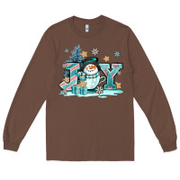 Chestnut cute coffeecup snowmanand joy Long Sleeve Tee - AdoDesignShop