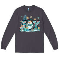 Smoke cute coffeecup snowmanand joy Long Sleeve Tee - AdoDesignShop