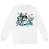 White cute coffeecup snowmanand joy Long Sleeve Tee - AdoDesignShop