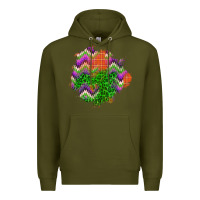 Army Green halloween patch Premium Hoodie - BundleAndBundleShop