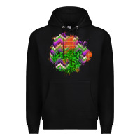 Black halloween patch Premium Hoodie - BundleAndBundleShop