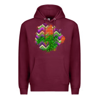 Burgundy halloween patch Premium Hoodie - BundleAndBundleShop