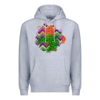 Heather Grey halloween patch Premium Hoodie - BundleAndBundleShop