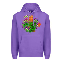 Purple halloween patch Premium Hoodie - BundleAndBundleShop