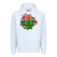 White halloween patch Premium Hoodie - BundleAndBundleShop
