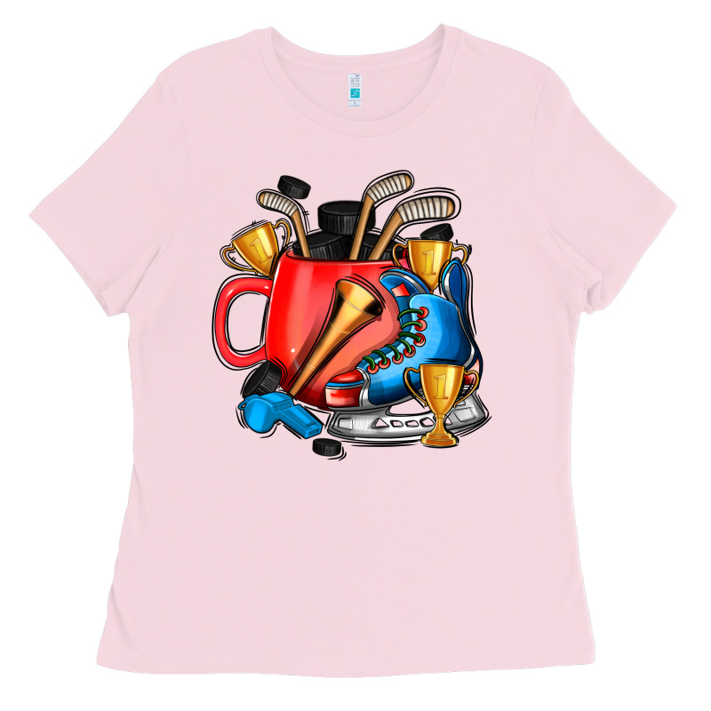 Hockey Coffee Ladies Tee by AdoDesignShop | Teevron