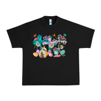 Black Western rabbit with Cross and flowers Urban Heavy Tee - Neo Western
