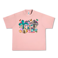Salmon Western rabbit with Cross and flowers Urban Heavy Tee - Neo Western