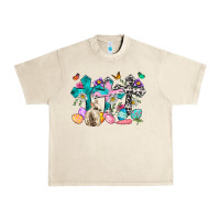 Sandshell Western rabbit with Cross and flowers Urban Heavy Tee - Neo Western